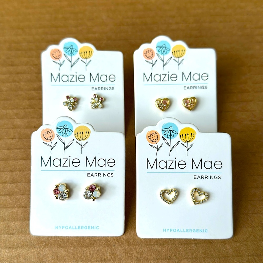 Mazie Mae Hypoallergenic Earrings (Set of 4)